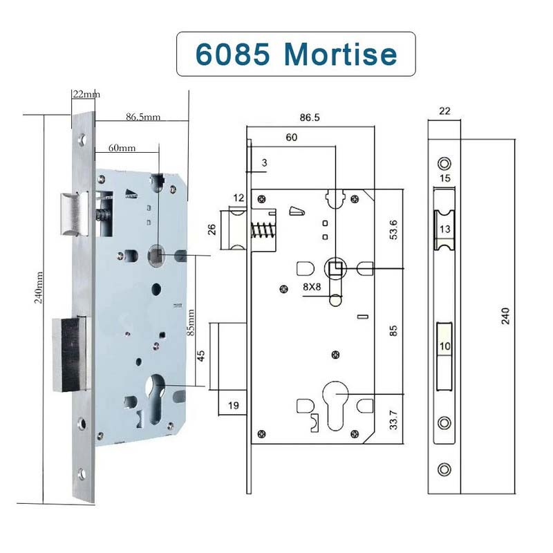 Ruột khóa 6085 (Inox 304)