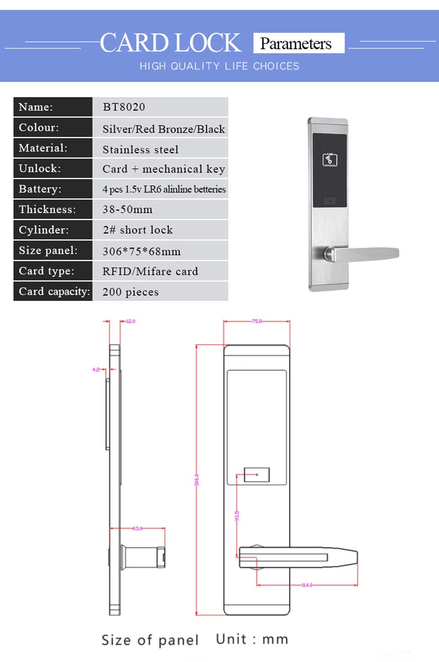 Khóa từ khách sạn OneLock HL005