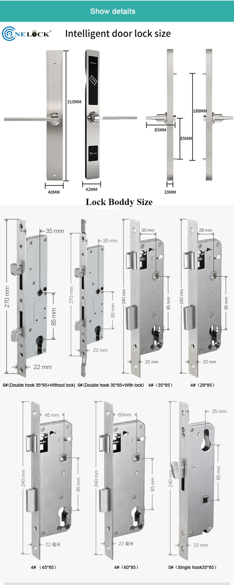 Khóa từ khách sạn OneLock HL007X