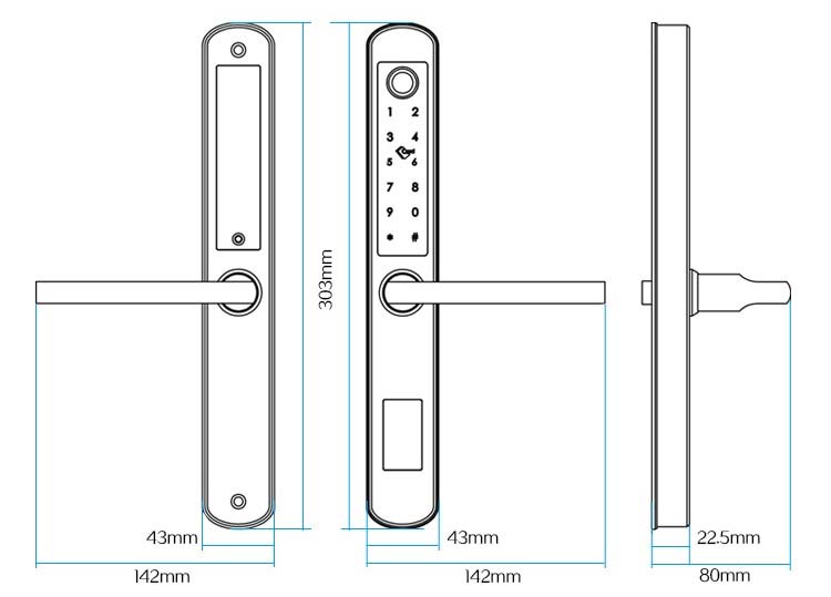 Khóa cửa vân tay OneLock XF006 (Wifi Pro)